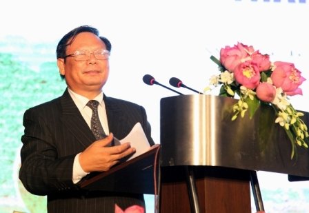 Tổng cục trưởng Tổng cục Du lịch Nguyễn Văn Tuấn phát biểu tại buổi lễ